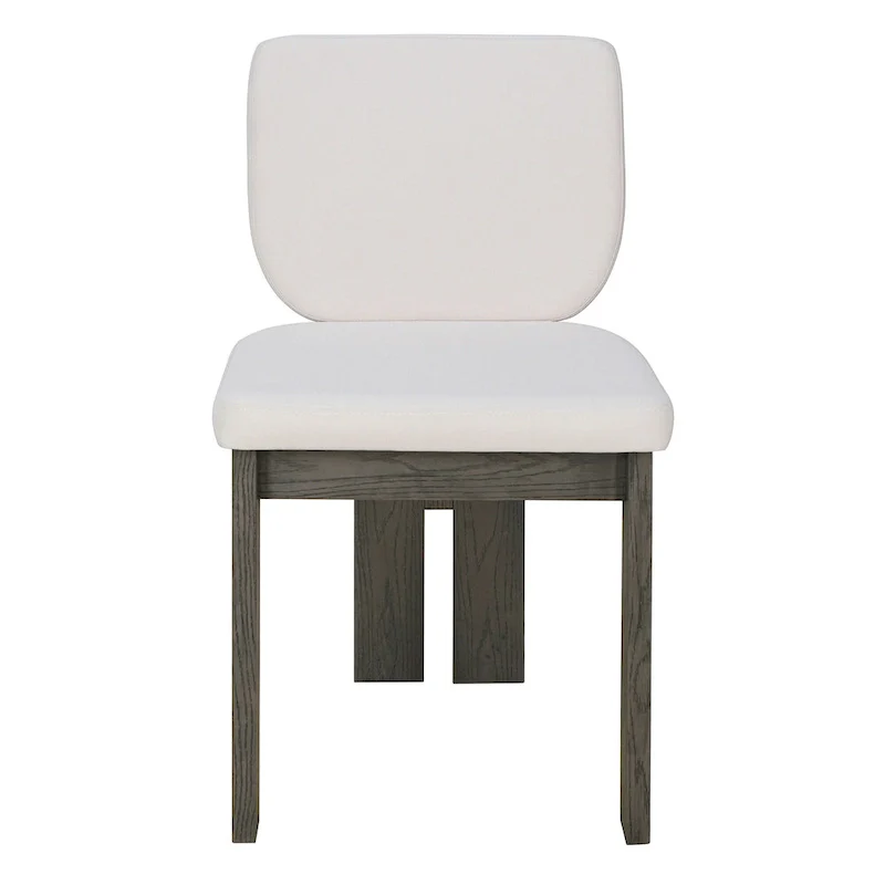 7-Piece Transitional Wooden Dining Set with Rectangular Table & 6 Chairs