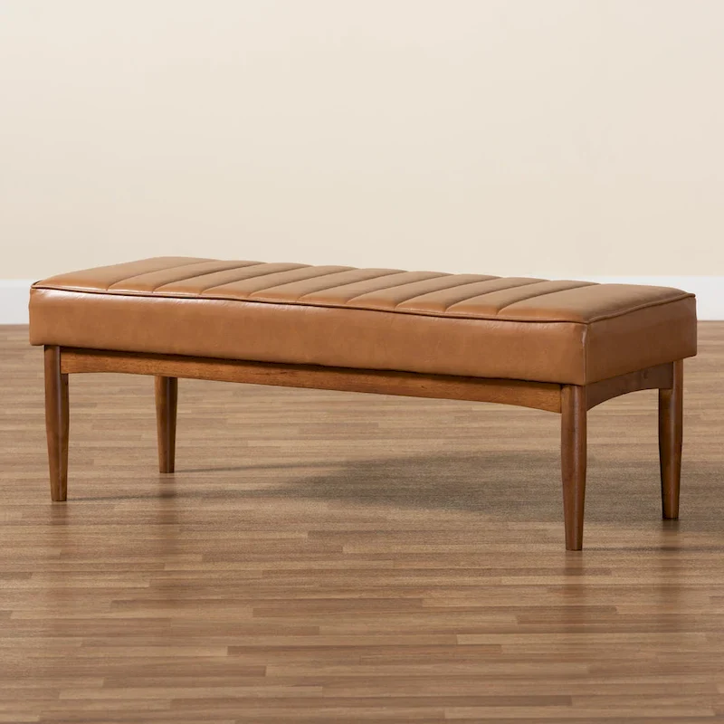 Daymond Mid-Century Modern Dining Bench
