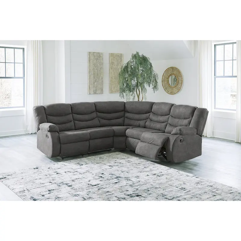 Signature Design by Ashley Partymate 2-Piece Reclining Sectional - 99W x 99D x 40H
