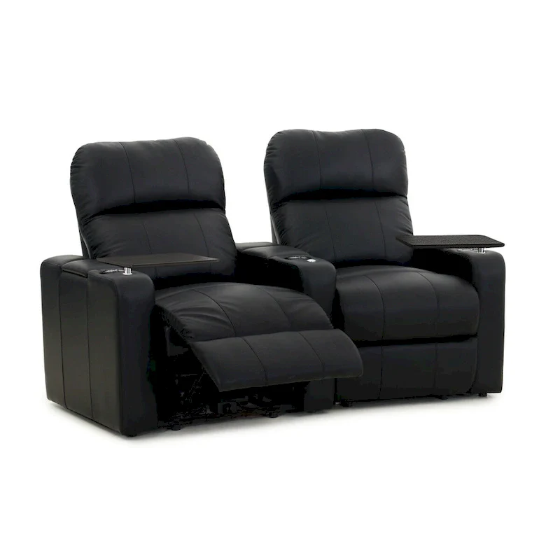 Octane Turbo XL700 Power Leather Home Theater Seating Set (Row of 2)