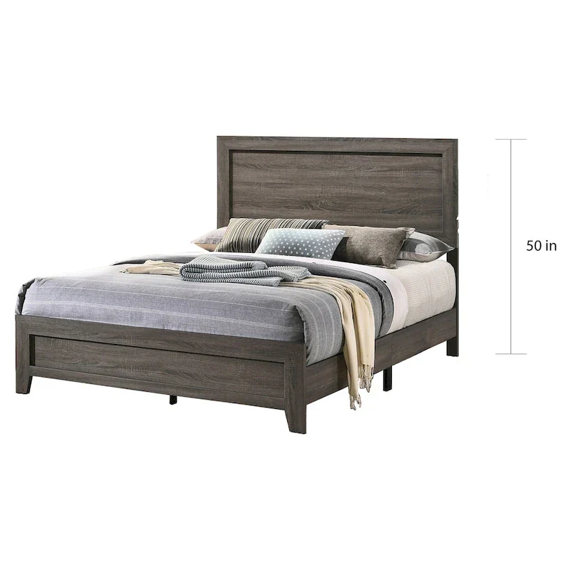 Anastasia Panel Bed - Classic Wood Bedroom Furniture