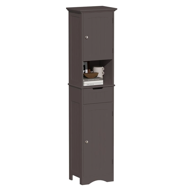 67  Tall Bathroom Storage Cabinet - 11.81 D x 15.7 W x 66.9 H