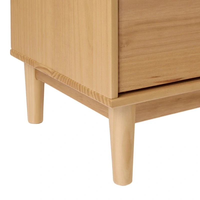 Middlebrook Designs Mid-Century 2-Drawer Solid Wood Nightstand