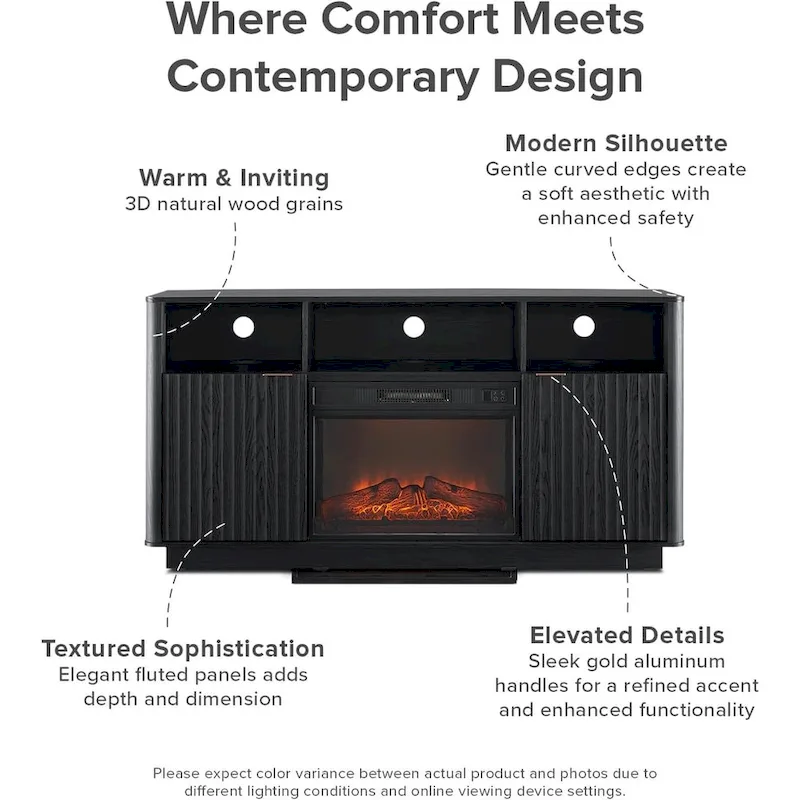 Brooklyn 59 Electric Fireplace TV Stand