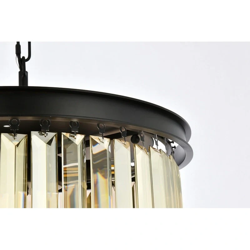 Royce Edge 6-Light Matte Black Pendant