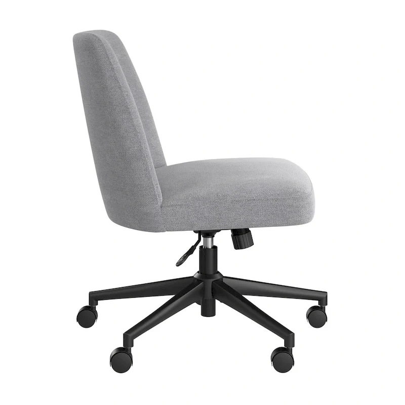 Bush Furniture Serenity Mid Back Armless Office Chair with Wheels