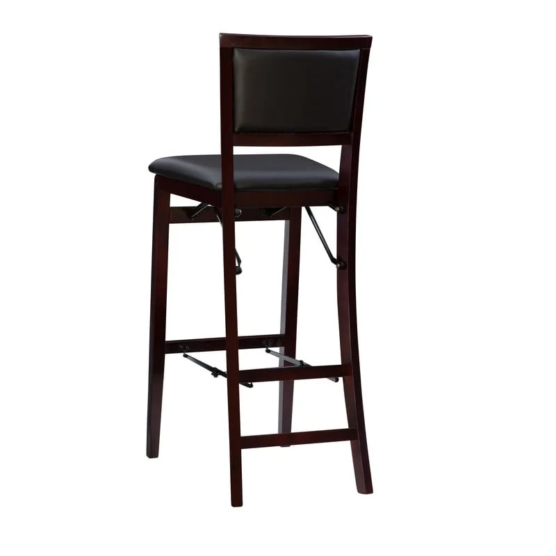 Linon Aldersey Espresso Folding Bar Stool - N/A