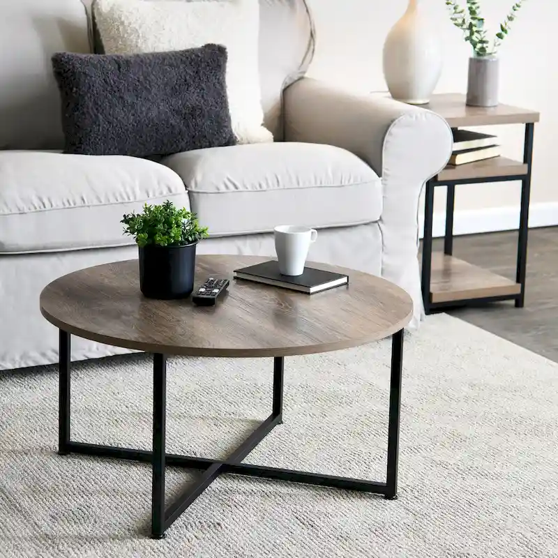 Household Essentials Round Coffee Table - 31.5