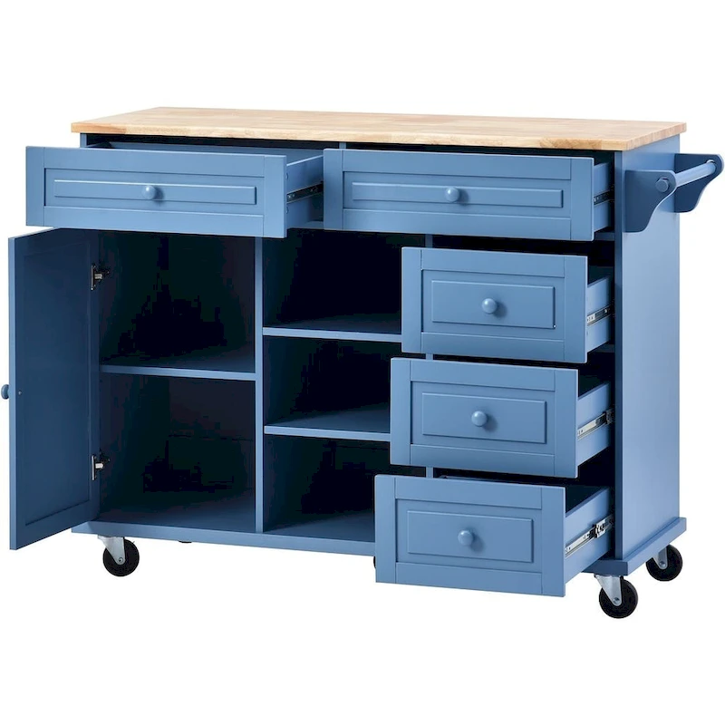 53 Rolling Mobile Island Kitchen Island Cart