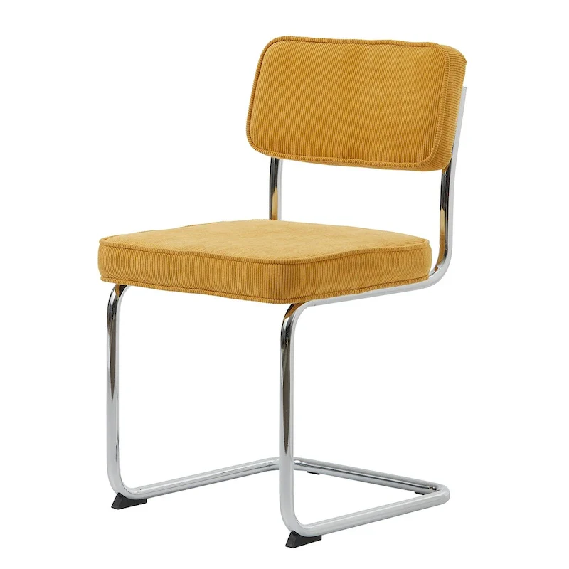 Mustard / Grey / Green Corduroy Dining Chair, Set of 2