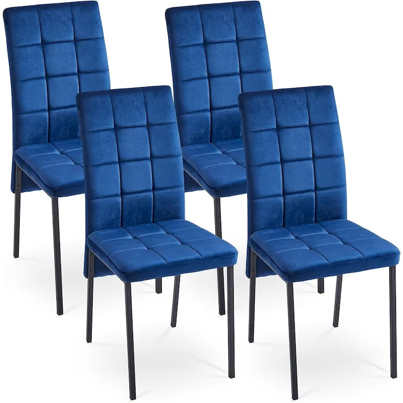 Howtai Upholstered Velvet Dining Chair High Back