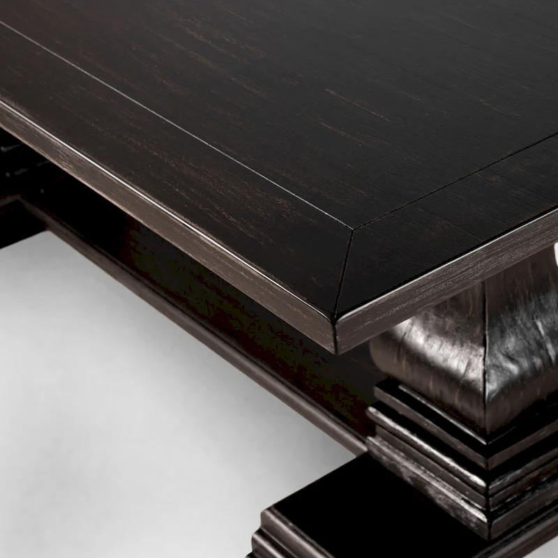 Copper Grove Vinkovci Traditional Antique Black 84-inch Dining Table