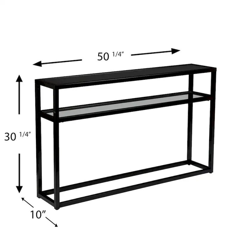 SEI Furniture Baldrick Modern 50  Long Console Table with Shelf
