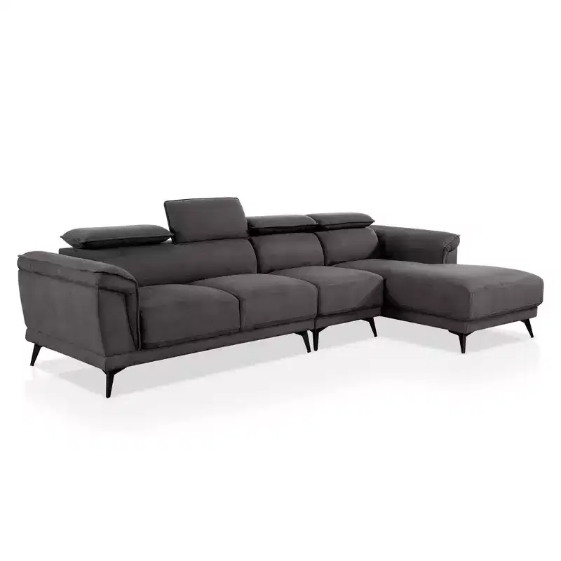 Fleet Large Sectional with Adjustable Headrest - miBasics