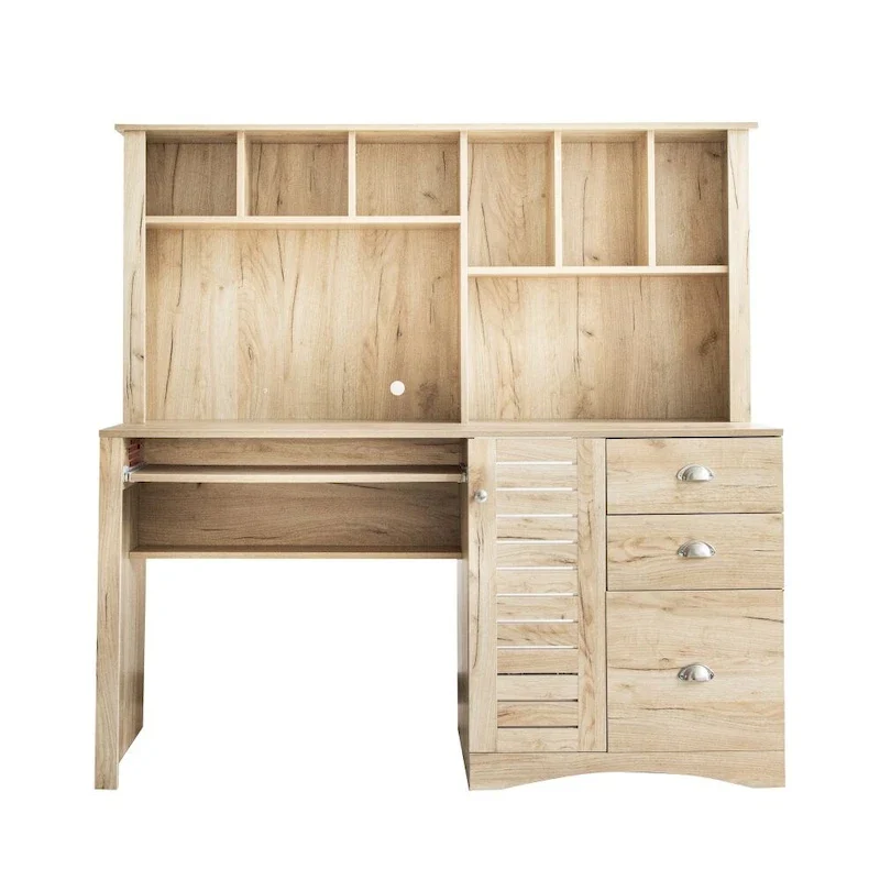 Home Office Computer Desk with Hutch