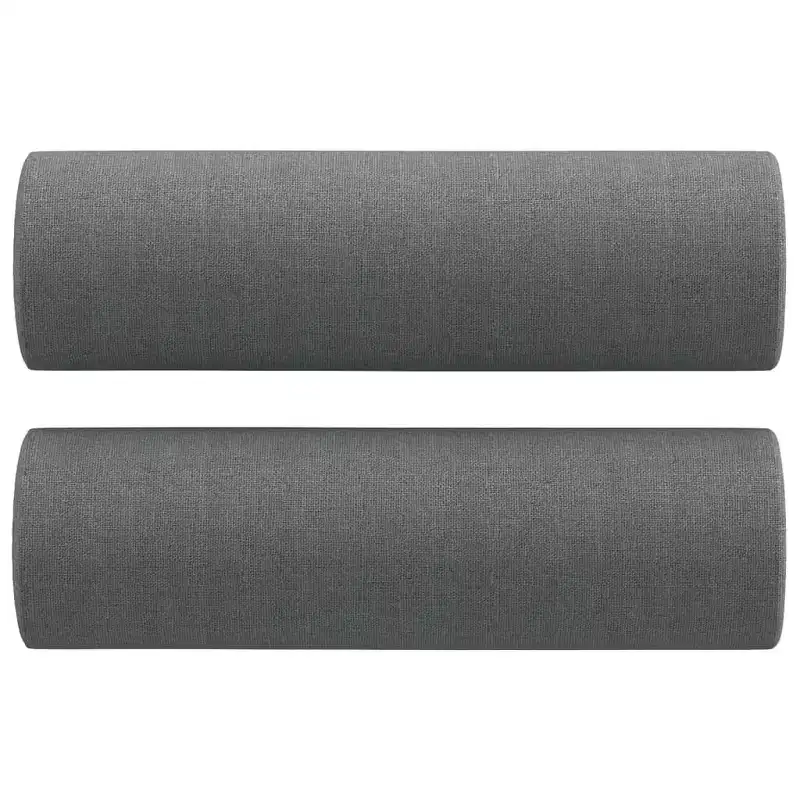 2-Seater Sofa Dark Grey Fabric (100% polyester), metal, textilene