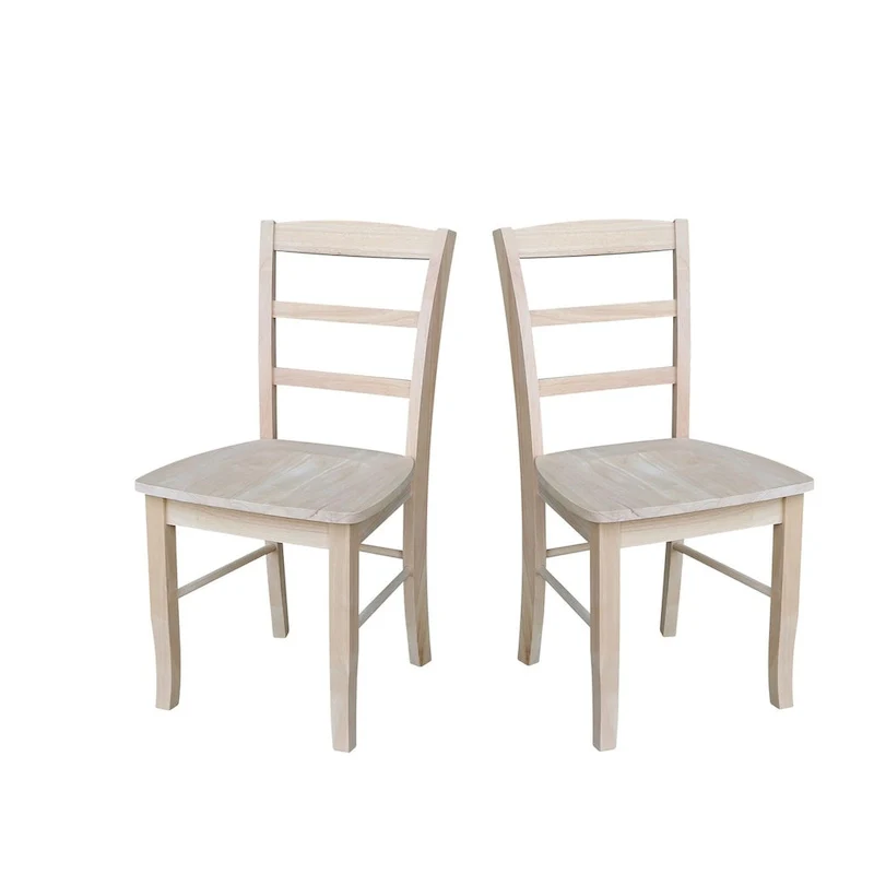 Solid Wood Ladderback Dining Chairs