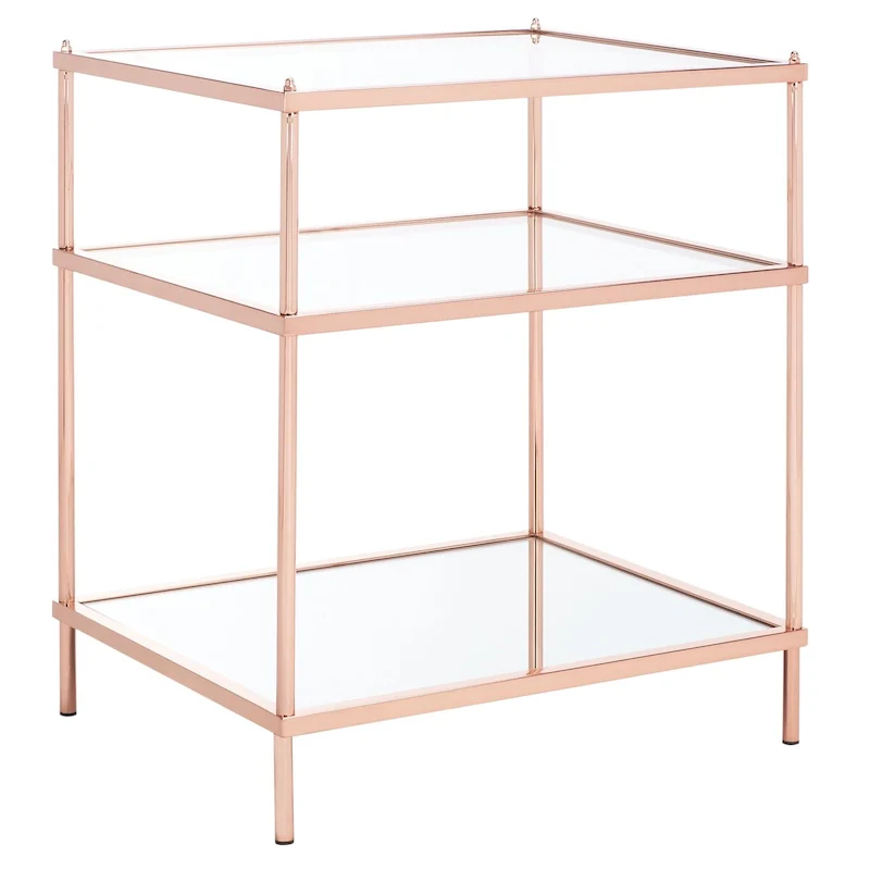 SAFAVIEH Vida 3-Tier Accent Table - 22 W x 18 D x 27 H - 22Wx18Dx27H