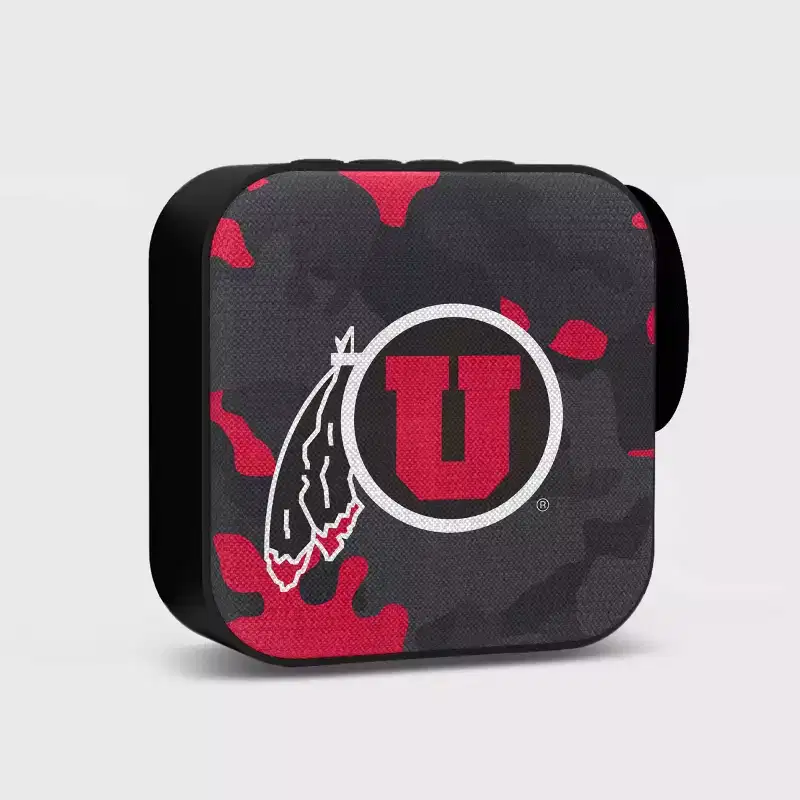 NCAA Utah Utes Bluetooth Portable Speaker with FM Radio: USB & MicroSD Connectivity