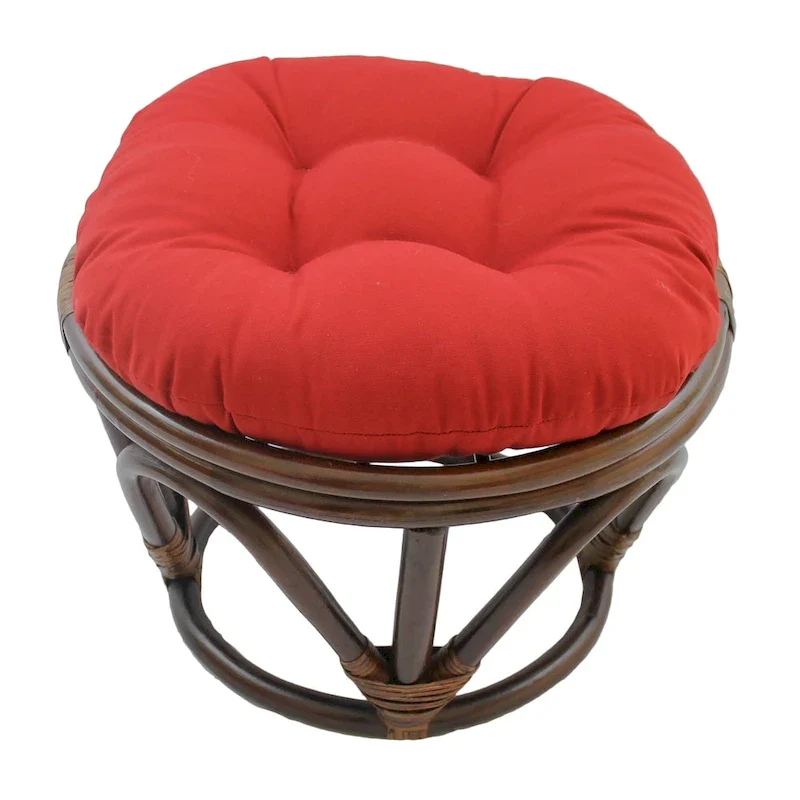 18-inch Footstool with Twill Cushion