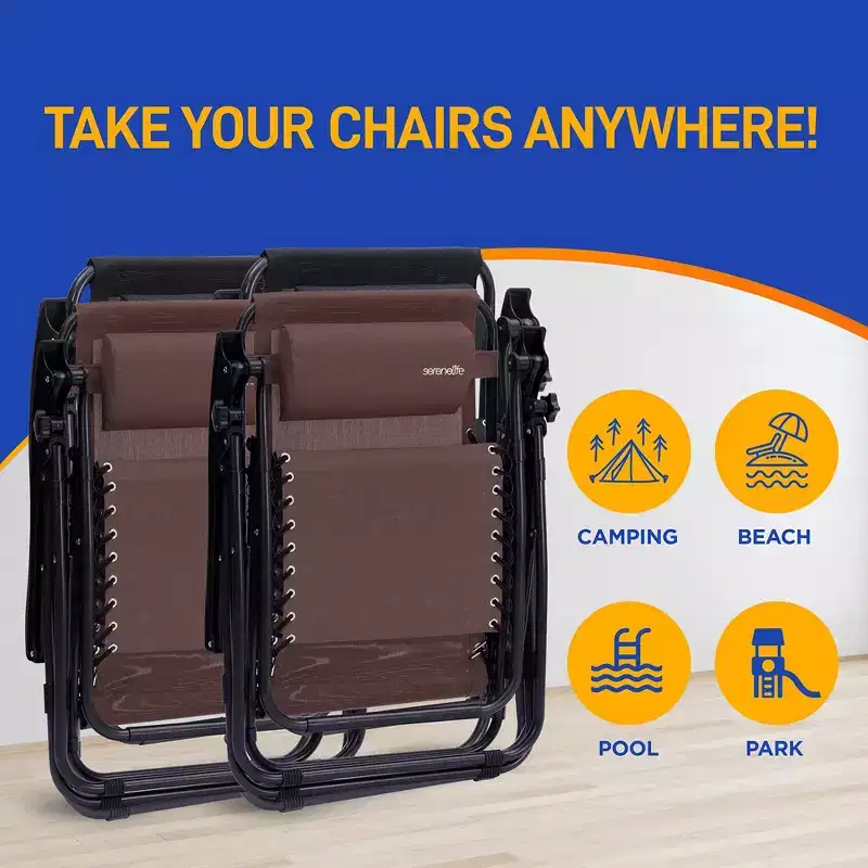 SereneLife Zero Gravity Lounge Chair