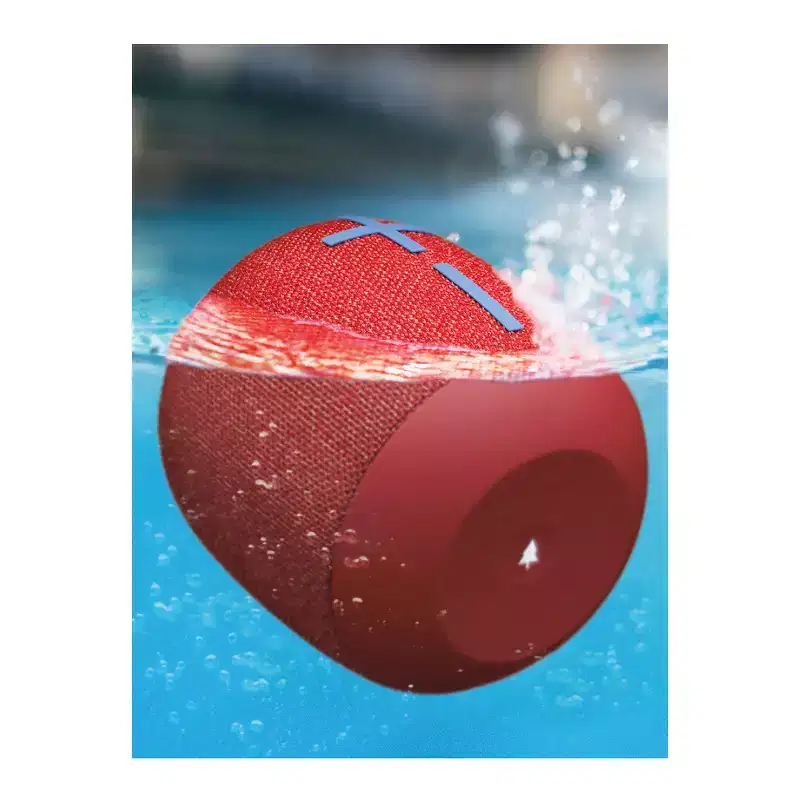 Ultimate Ears WONDERBOOM 2 Radical Red Bluetooth Speaker Bundle