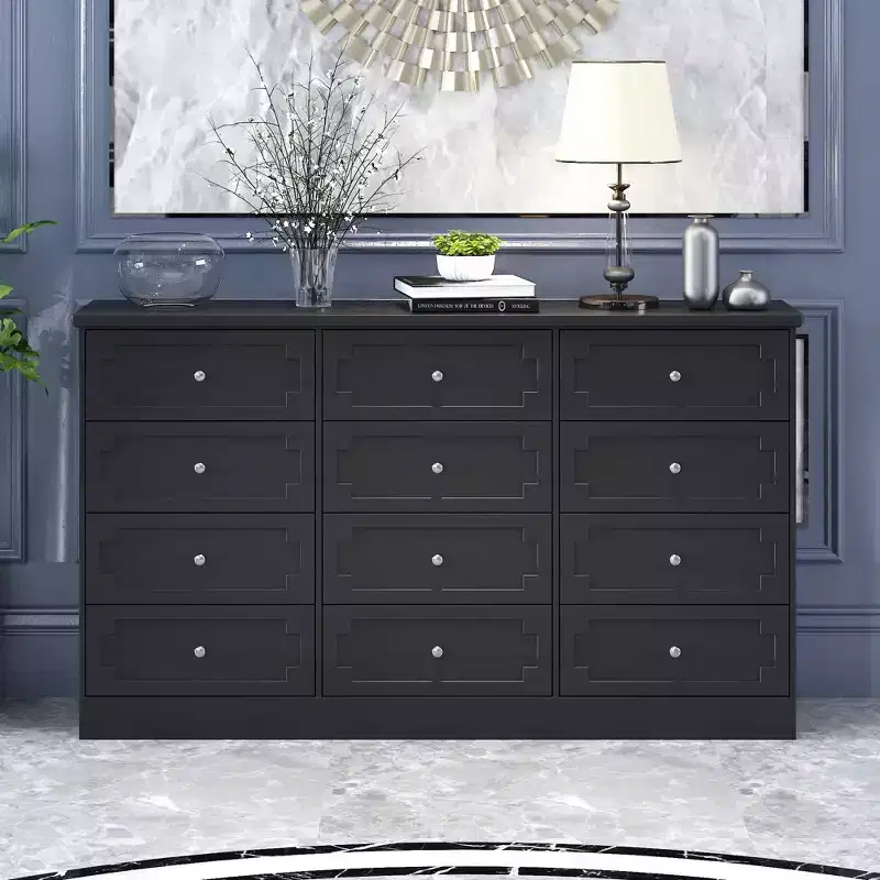 Famapy 12 - Drawer Large Dresser Storage Cabinet Chest of Drawers: Large - Capacity Organizer for Multi - Room Storage & Decor
