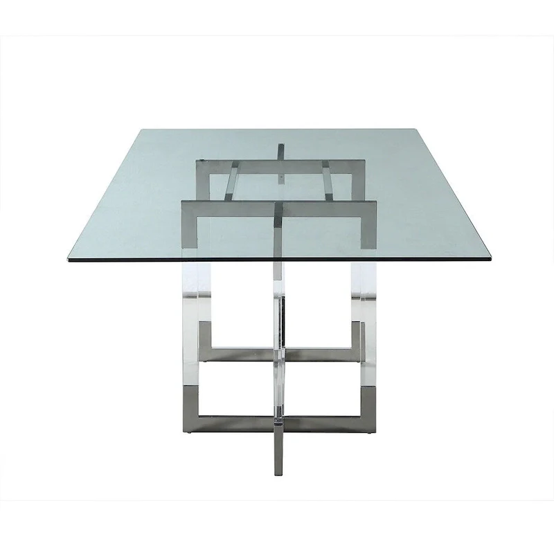 Amanda 72 Dining Table with Floating Acrylic Base - 42x 72