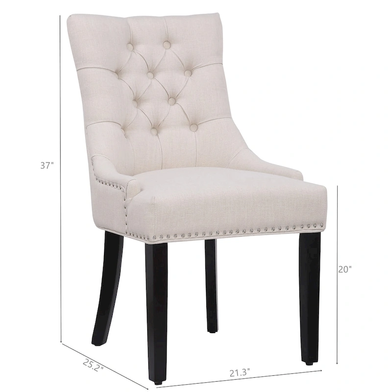 Grandview Tufted Dining Chair (Set of 2) Upholstered