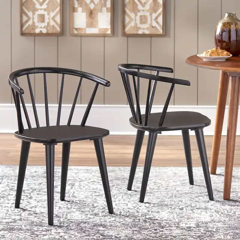 Solid Wood Spindle Dining Chairs