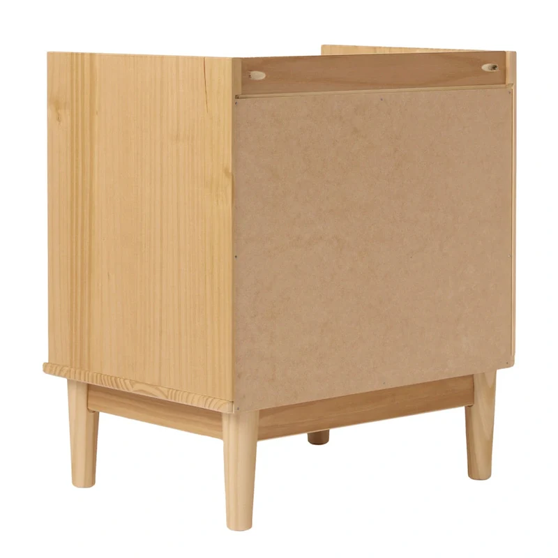 Middlebrook Designs Mid-Century 2-Drawer Solid Wood Nightstand