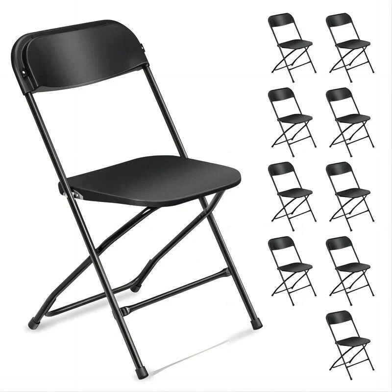 Plastic Folding School Conference Chair Set (Set of 10)