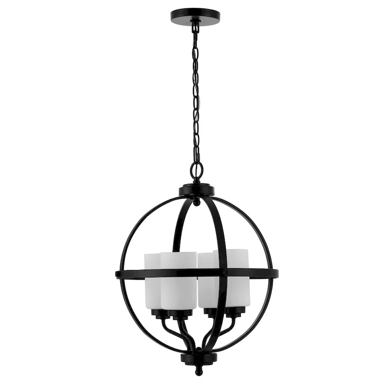 SAFAVIEH Lighting Maribelle 4-Light Led Adjustable Pendant - 17  W x 17  L x 26-98  H - 17Wx17Dx98H