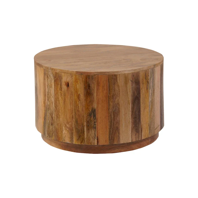 Krissa 30  Round Mango Wood Coffee Table
