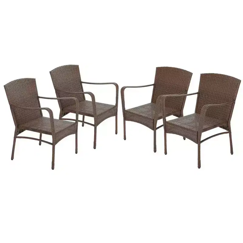 Jiallo Leisure Collection Outdoor Garden Patio Furniture 4PC chair set
