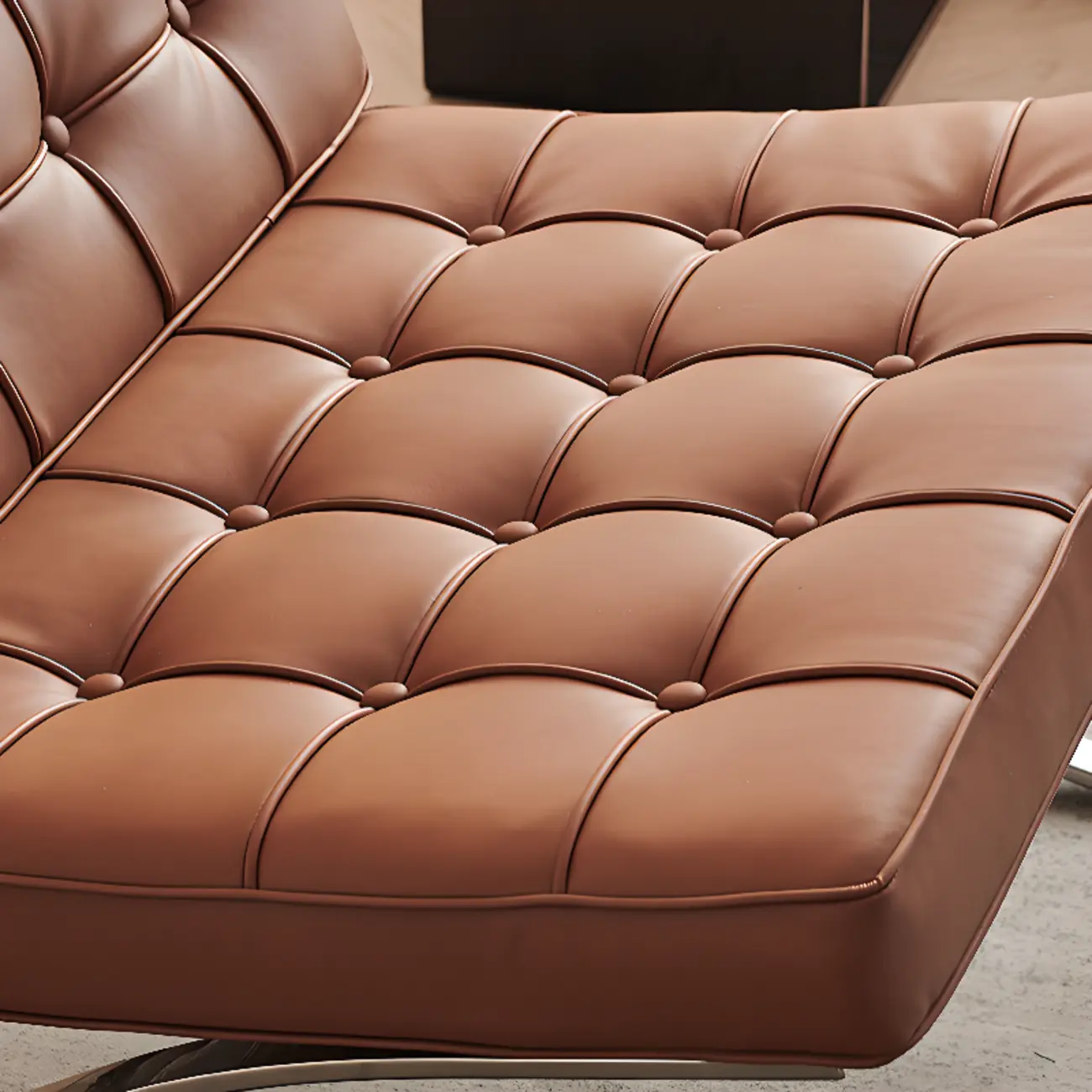 Modern Nappa Reclining Lounge Chair