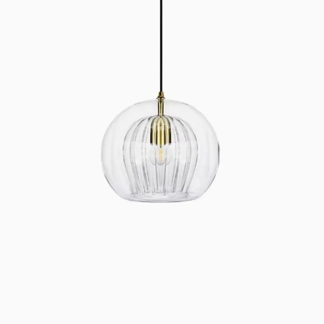 Modern Globe Glass Kitchen Pendant Lighting Height Adjustable