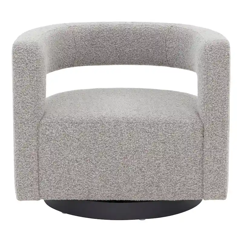 SAFAVIEH Couture Cela Swivel Chair (Fully Assembled) - 31.1 W x 28.4 L x 26.8 H - 31Wx28Dx27H