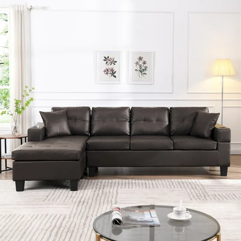 Sectional Sofa for Living Room with L Shape Chaise Lounge