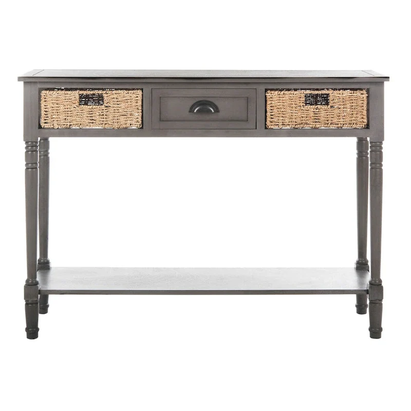 SAFAVIEH Edyth Grey Console - 44.5 x 13.4 x 31.5 - 45Wx13Dx32H