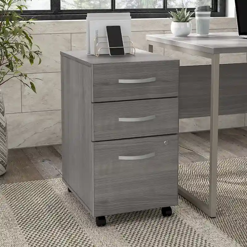 Hybrid 3 Drawer Mobile File Cabinet