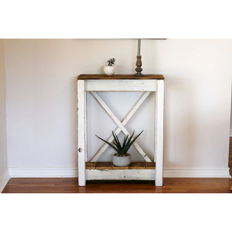 White Combo 28x10x36 X-Back Console