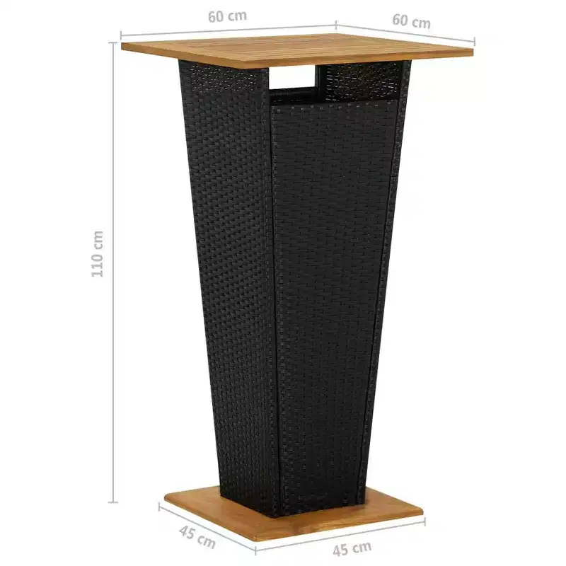vidaXL Garden Bar Set with cushions