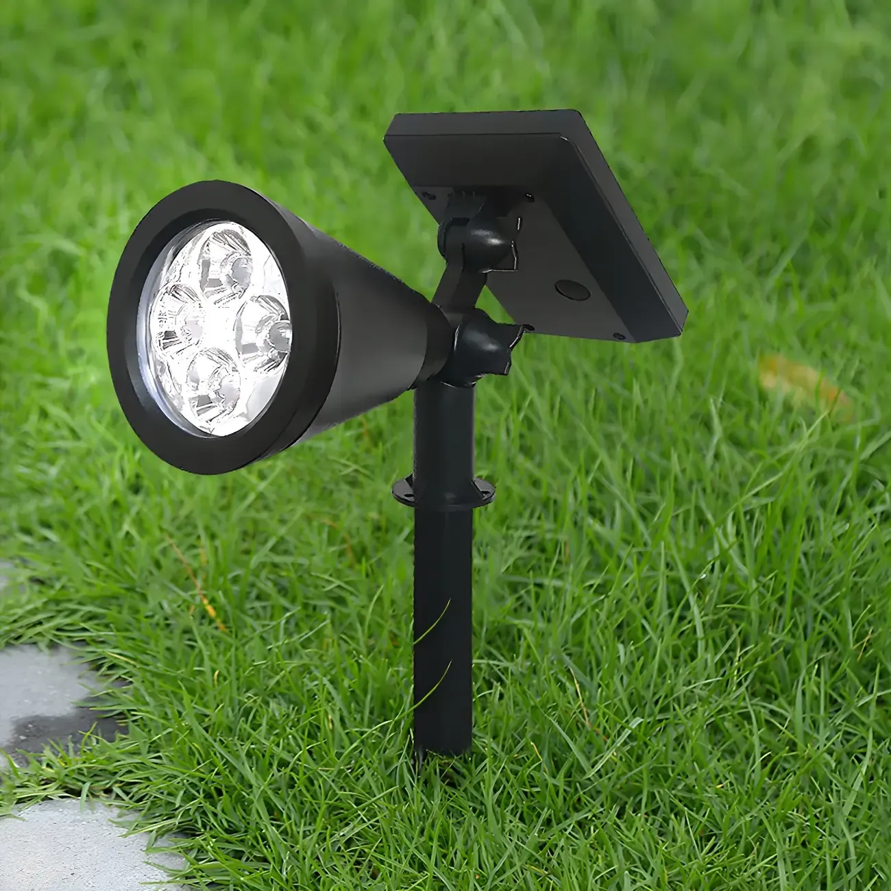 Modern Solar Sleek Cone Landscape Lighting