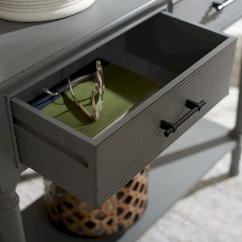 SAFAVIEH Sinda 2-Drawer Console Table - 35.5 W x 13 L x 29.5 H - 36Wx13Dx30H