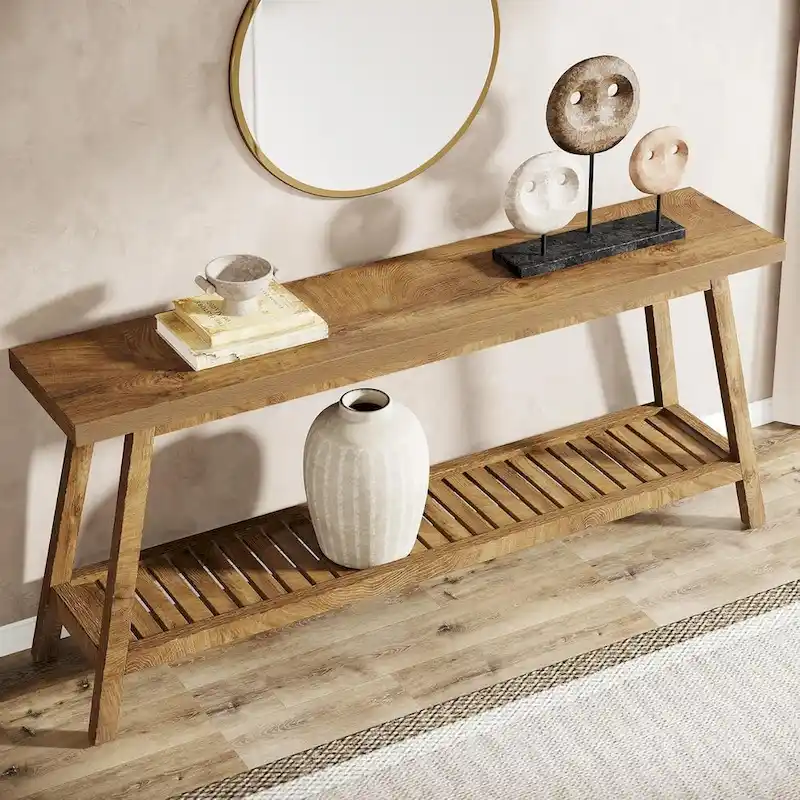 Farmhouse 70.9 Inches Console Entryway Table