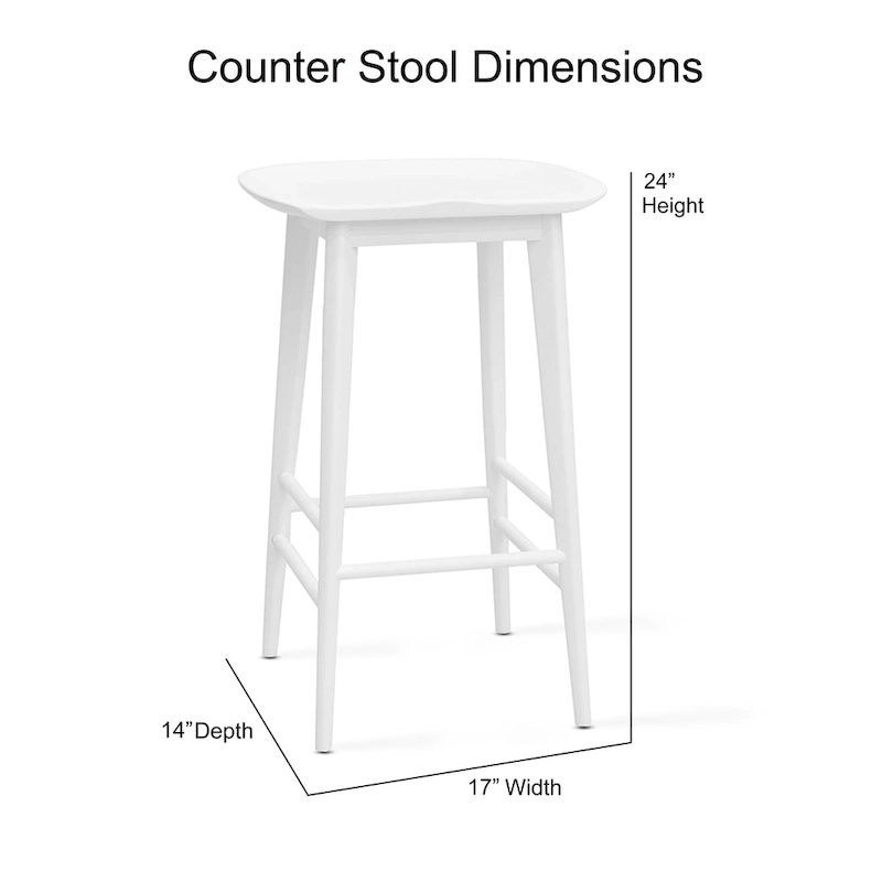 Steve Silver Hendry Backless Solid Acacia Counter Stool - Counter Stool