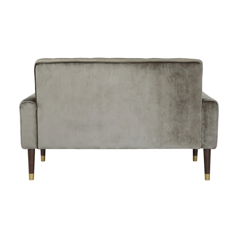 Harnett Tufted Velvet Tapered Leg Loveseat by Christopher Knight Home