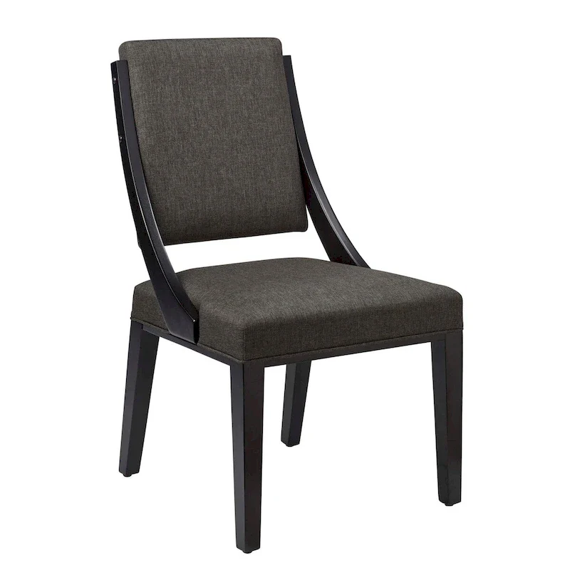 Fabric Upholstered Dining Chairs – Set of Two