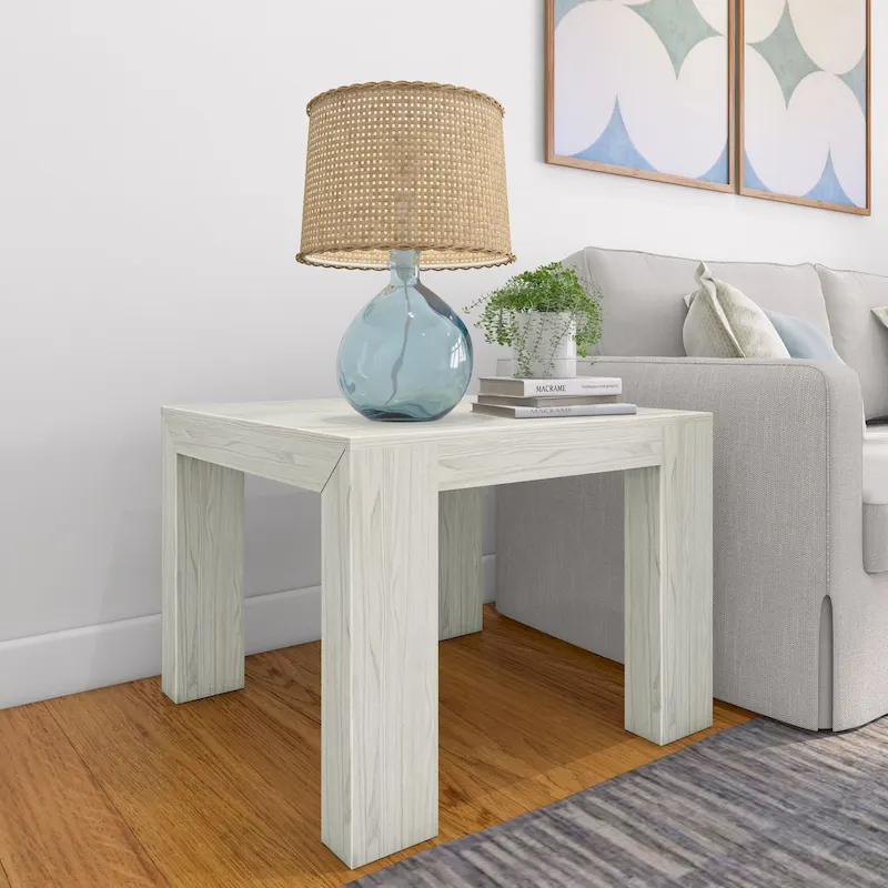 Plank and Beam Modern Square Corner Table - 32"
